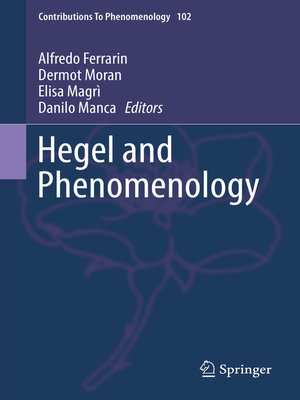 cover image of Hegel and Phenomenology